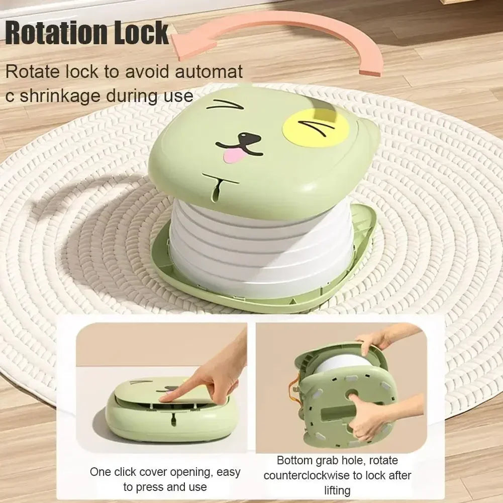 Portable Folding Toilet for Kids, Travel Potty for Car, Camping, Indoor & Outdoor Use