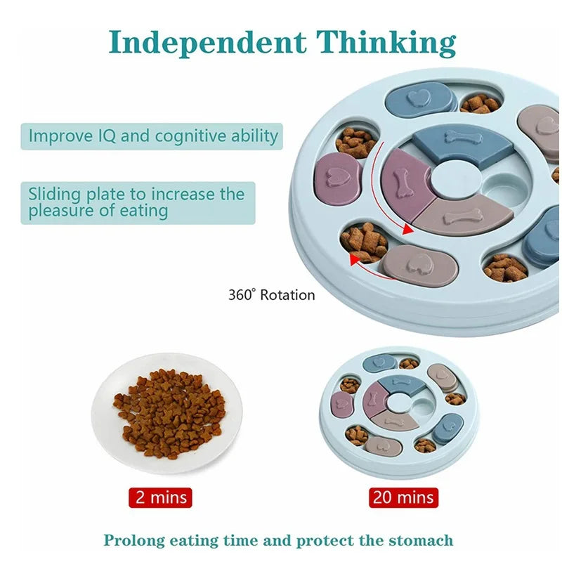 Dog Food Hiding Bowl Slow Food Training Interactive Educational Toy to Relieve Boredom