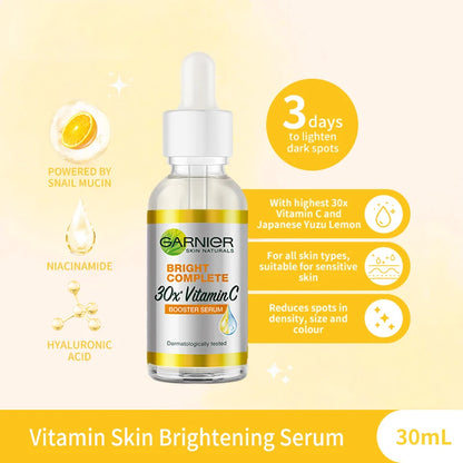Garnier Bright Complete Vitamin C Essence - Acne Repair & Skin Brightening with Nicotinamide