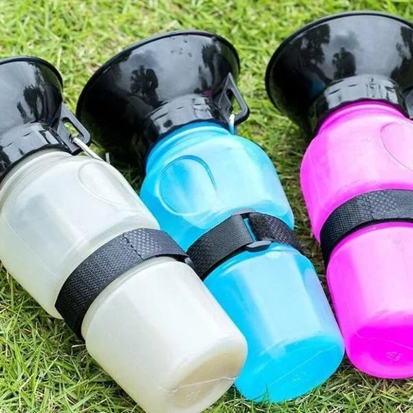 500ml Outdoor Portable Pet Water Bottle – Travel Feeder Cup for Dogs & Cats