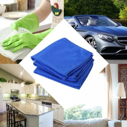1-20Pcs Microfiber Towels for Car Wash, Drying, and Household Cleaning Cloths