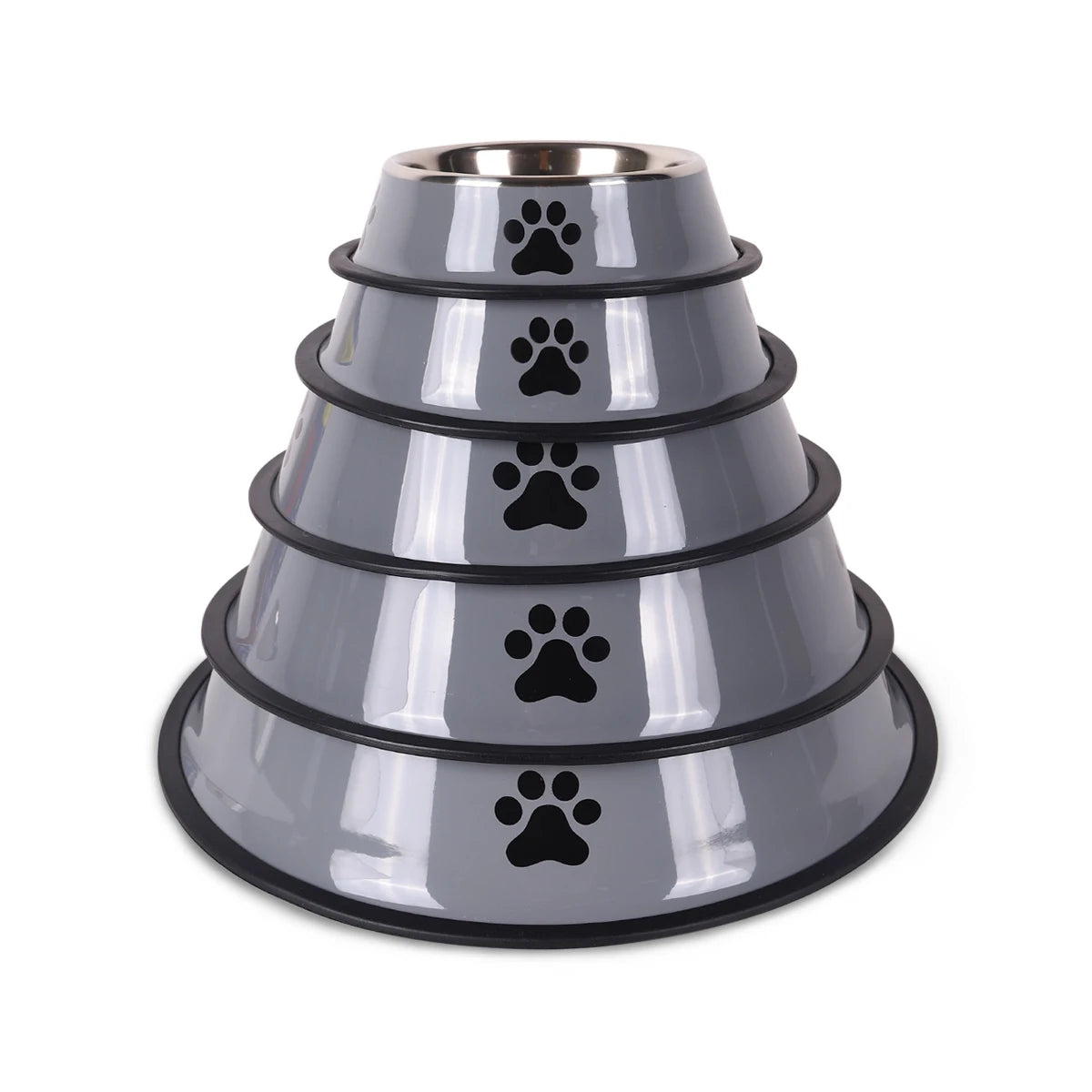 Stainless Steel Anti-Fall Pet Bowl – Cat & Dog Food Bowl, Multi-Specification