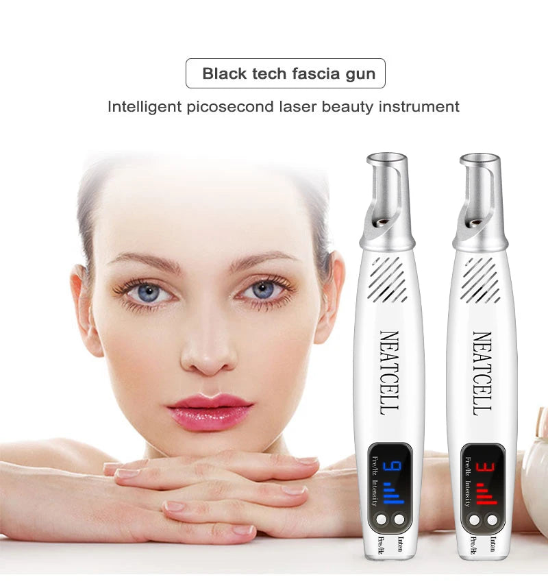 Picosecond Laser Pointer - Mole, Dark Spot & Tattoo Removal Pen for Skin Pigment and Acne Treatment