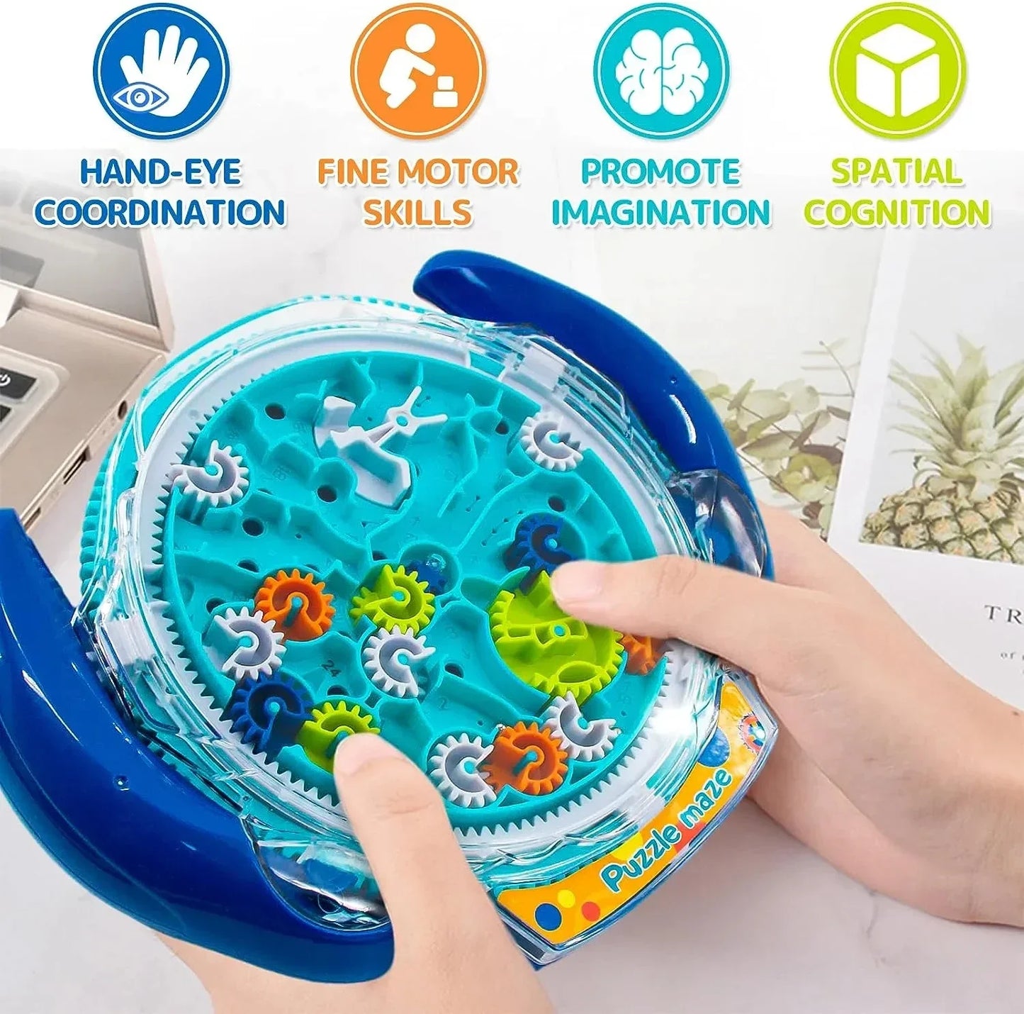 3D Puzzle Maze Cube & Magic UFO Stress Reliever Toys for Kids