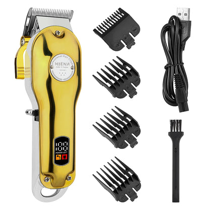 HIENA Professional Barber Hair Clippers Set with Beard Trimmer & Adjustable Steel Blade Hair Cutting Machine