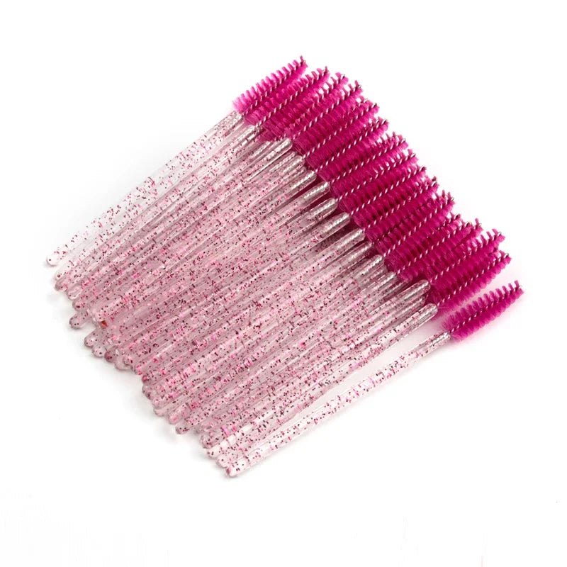CNK Disposable Eyelash Brushes – 5/50 Pcs Mascara Wands Applicator Spoolers for Makeup