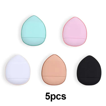 5/10Pcs Mini Finger Puff – Air Cushion Powder Sponge for Foundation & BB Cream Application
