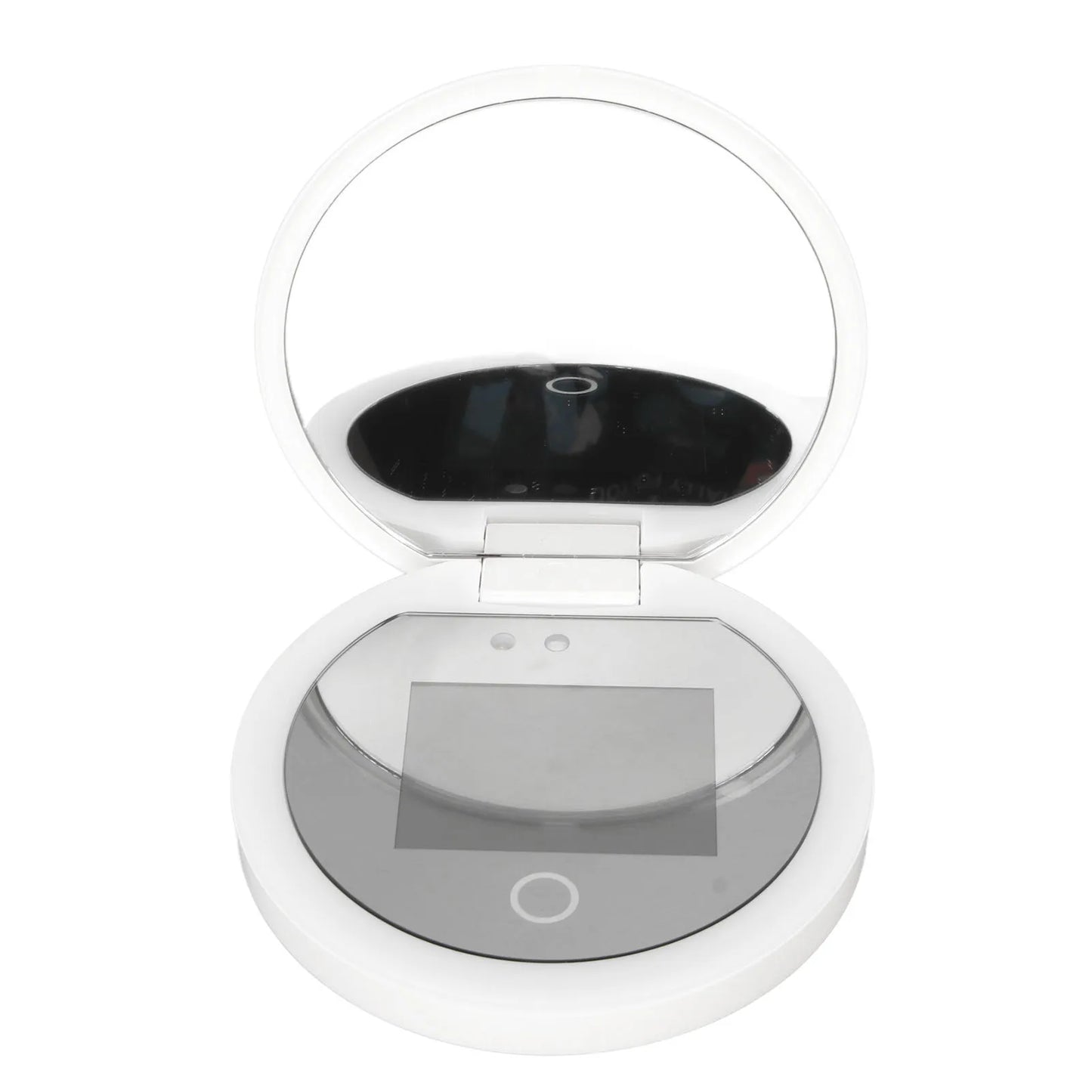 UV Mirror Sunscreen Testing Camera with Light - 2X Magnification Travel Makeup Mirror 3.5in