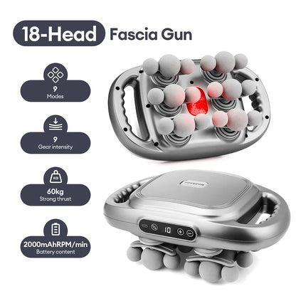 42-Head Fascia Gun High-Frequency Vibration Body Massager for Neck, Back & Waist Relief