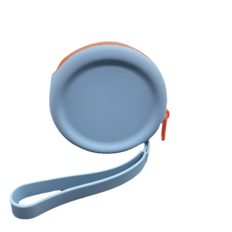 Portable Silicone Dog Treat Training Pouch with Lanyard & Hook for Outdoor Use