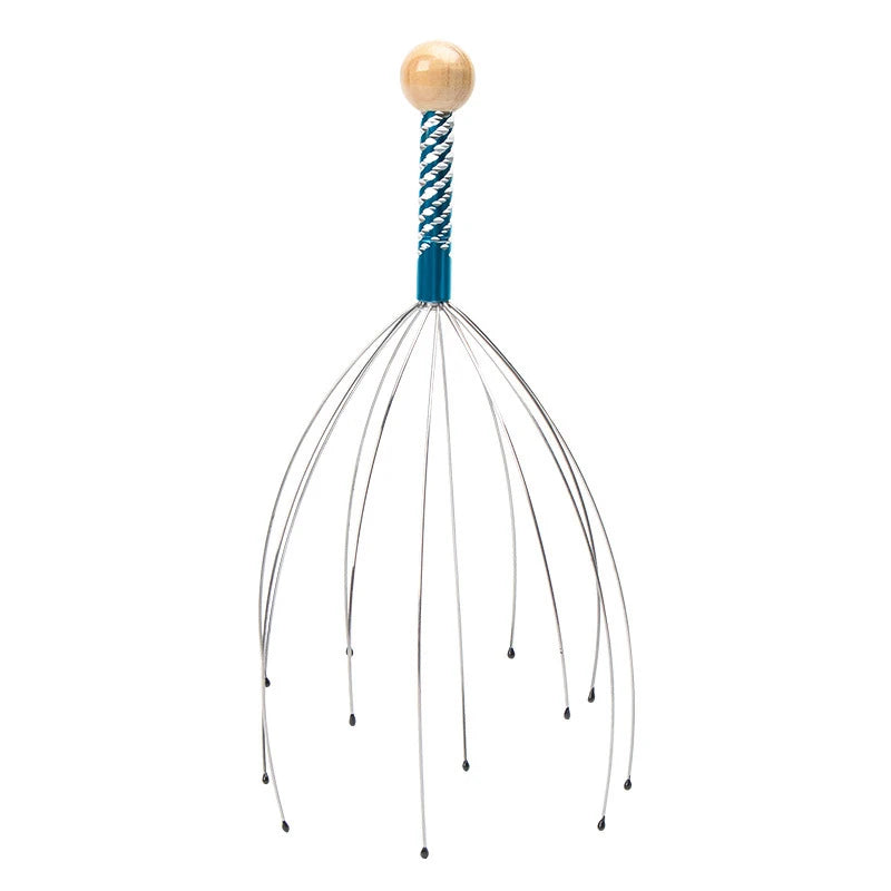 1PC Head Massager Octopus Scalp Tool - Health & Wellness Therapy for Relaxation and Relief