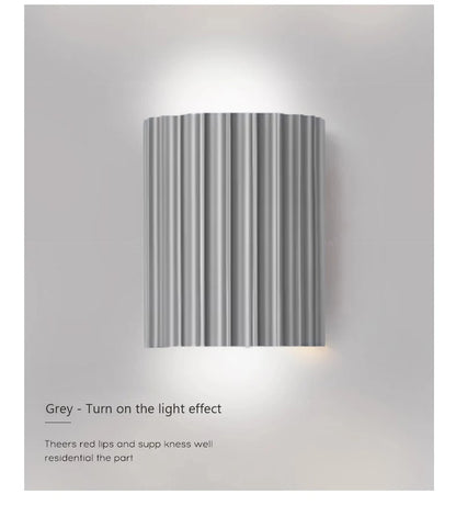 Macaron LED Wall Lamp - Resin Luxury Sconce for Living Room, Bedside & Hallway Decor