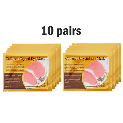 Gold Collagen Crystal Eye Mask - Firming & Moisturizing Eye Patches (5/10/20/30 Pairs)