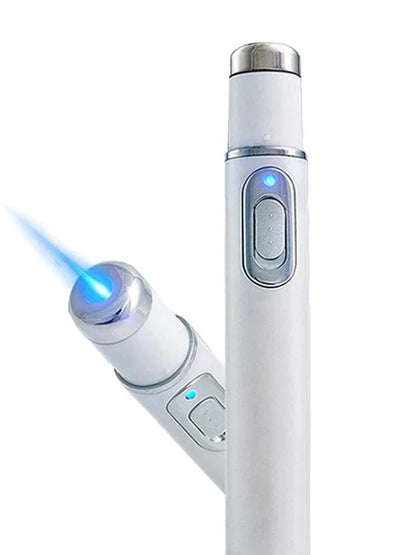 Facial Beauty Device & Eye Massager - Blue Light Treatment for Dark Circles, Eye Bags & Skin Texture