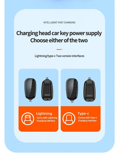 1200mAh Oneplus Solar  Key Ring Mini Power Bank