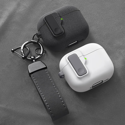 Protective Case for AirPods 4 - Luxury Shockproof Cover with Hook for AirPods Pro 2 & 3