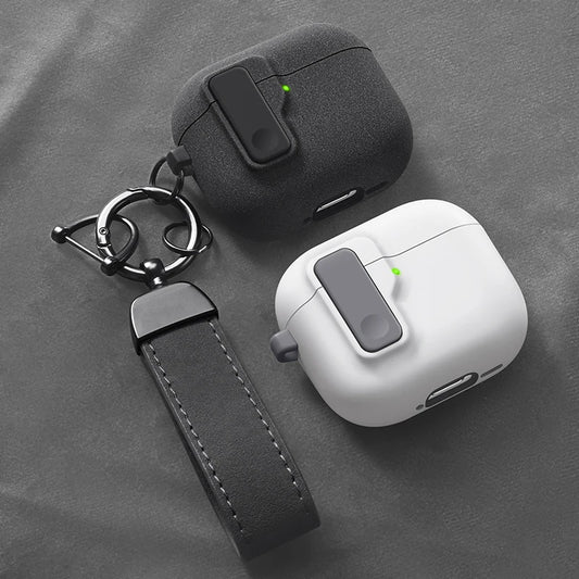 Protective Case for AirPods 4 - Luxury Shockproof Cover with Hook for AirPods Pro 2 & 3