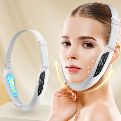 Electric V Face Lifting Device 6 Modes 8 Levels EMS Facial Massager for Double Chin Removal