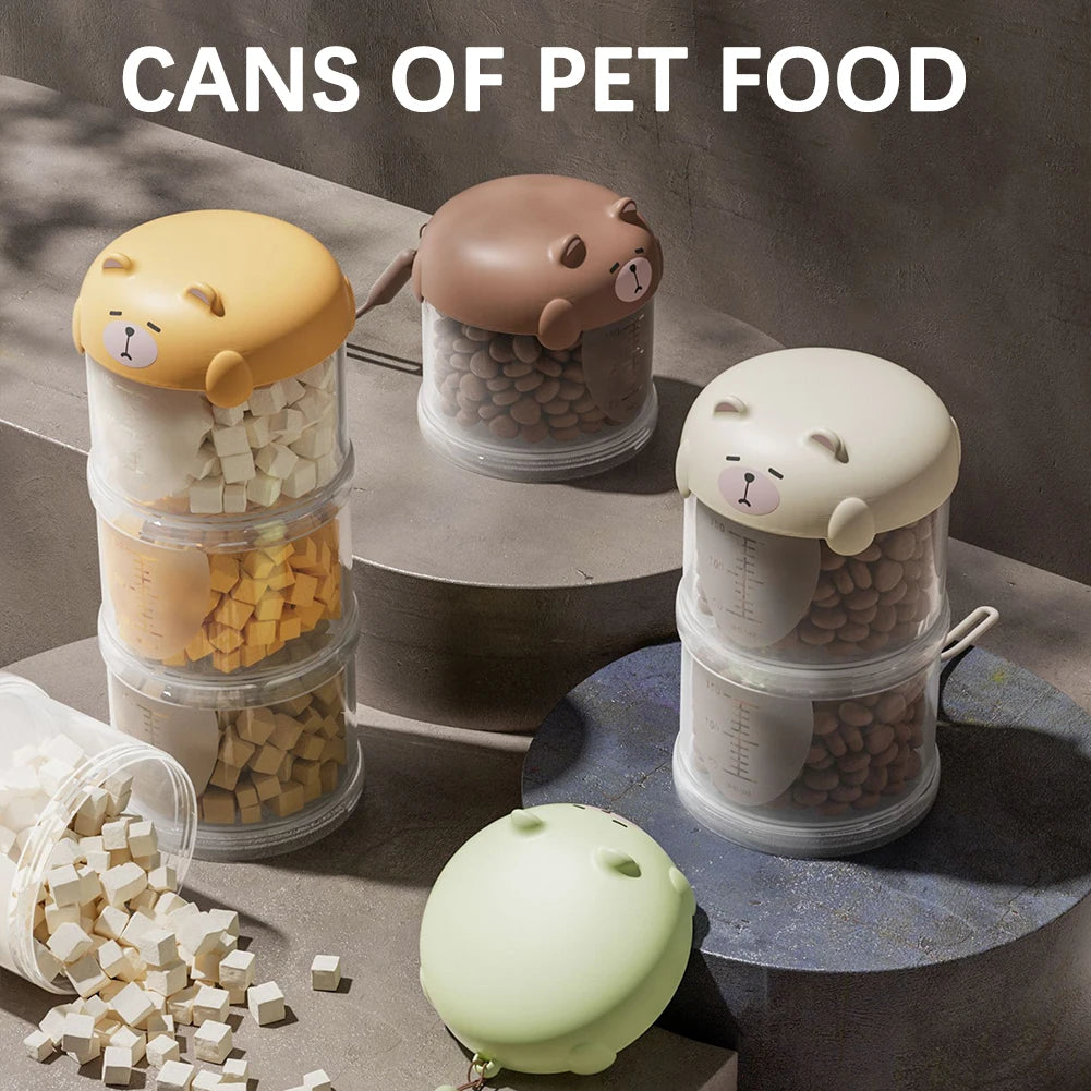 Airtight Waterproof Dog Treat Jar – Outdoor Pet Food Storage for Beach Vacations