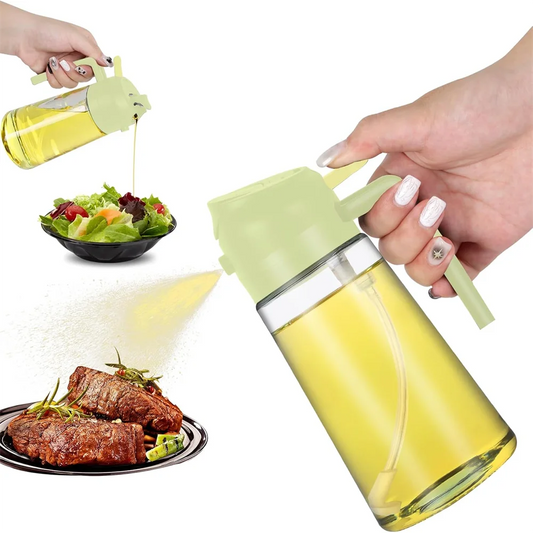 16oz/470ML Glass Oil Dispenser with Automatic Flip Lid