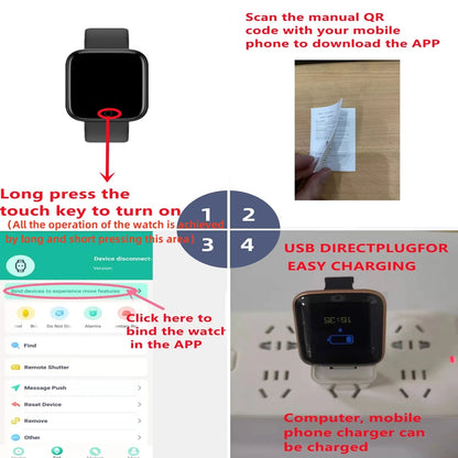 D13 Multifunctional Smart Watch for Men & Women, Bluetooth Connected, Music Player, Fitness Tracker, Sleep Monitor