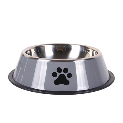 Stainless Steel Anti-Fall Pet Bowl – Cat & Dog Food Bowl, Multi-Specification