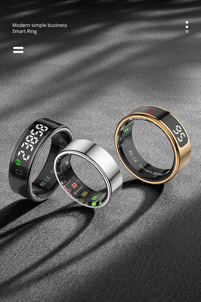 COLMI R12 Smart Ring with Display, Touchscreen, Wireless Charging & 5 ATM Waterproof