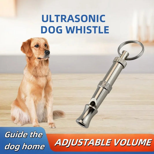 Ultrasonic Dog Training Whistle – Adjustable High-Frequency Sound with Stainless Steel Durable Design