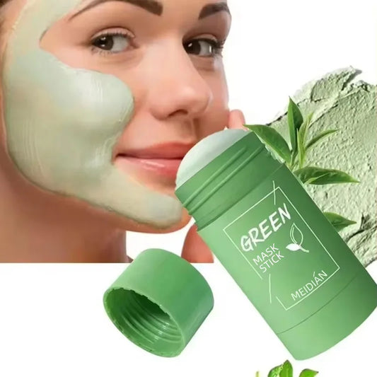 Green Tea Eggplant Mud Mask Deep Cleansing Oil Control Pore Shrinkage