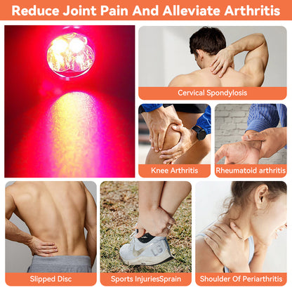 Portable Red Light Therapy LED Lamp for Pain Relief and Skin Care