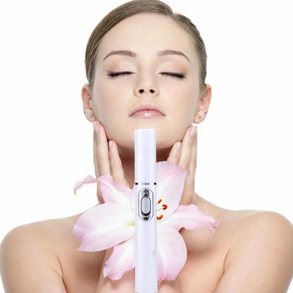 Blue Light Therapy Acne Laser Pen - LED Face Light for Scar & Wrinkle Removal Skin Care Device