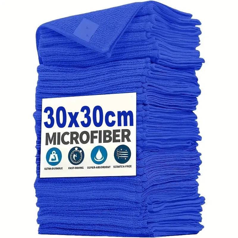 1-20Pcs Microfiber Towels for Car Wash, Drying, and Household Cleaning Cloths