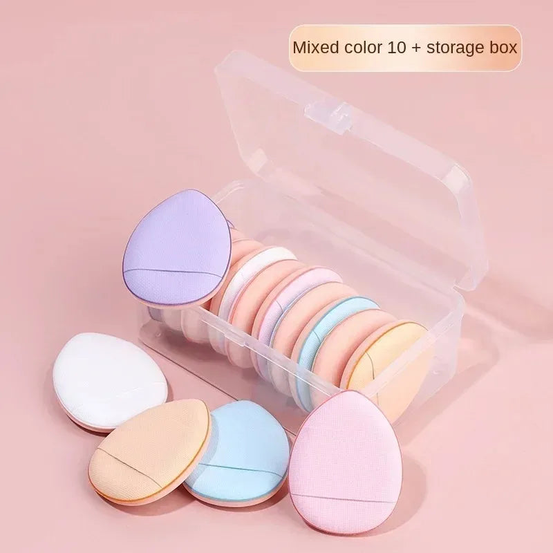 5/10Pcs Mini Finger Puff – Air Cushion Powder Sponge for Foundation & BB Cream Application