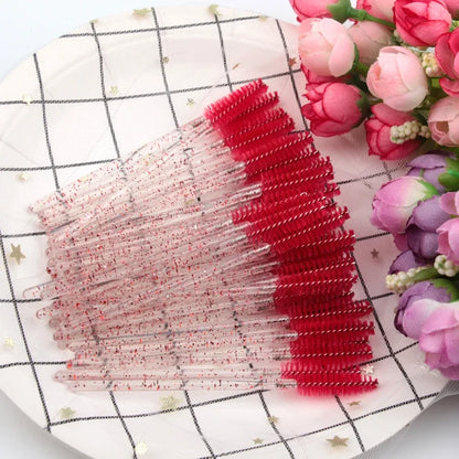 CNK Disposable Eyelash Brushes – 5/50 Pcs Mascara Wands Applicator Spoolers for Makeup