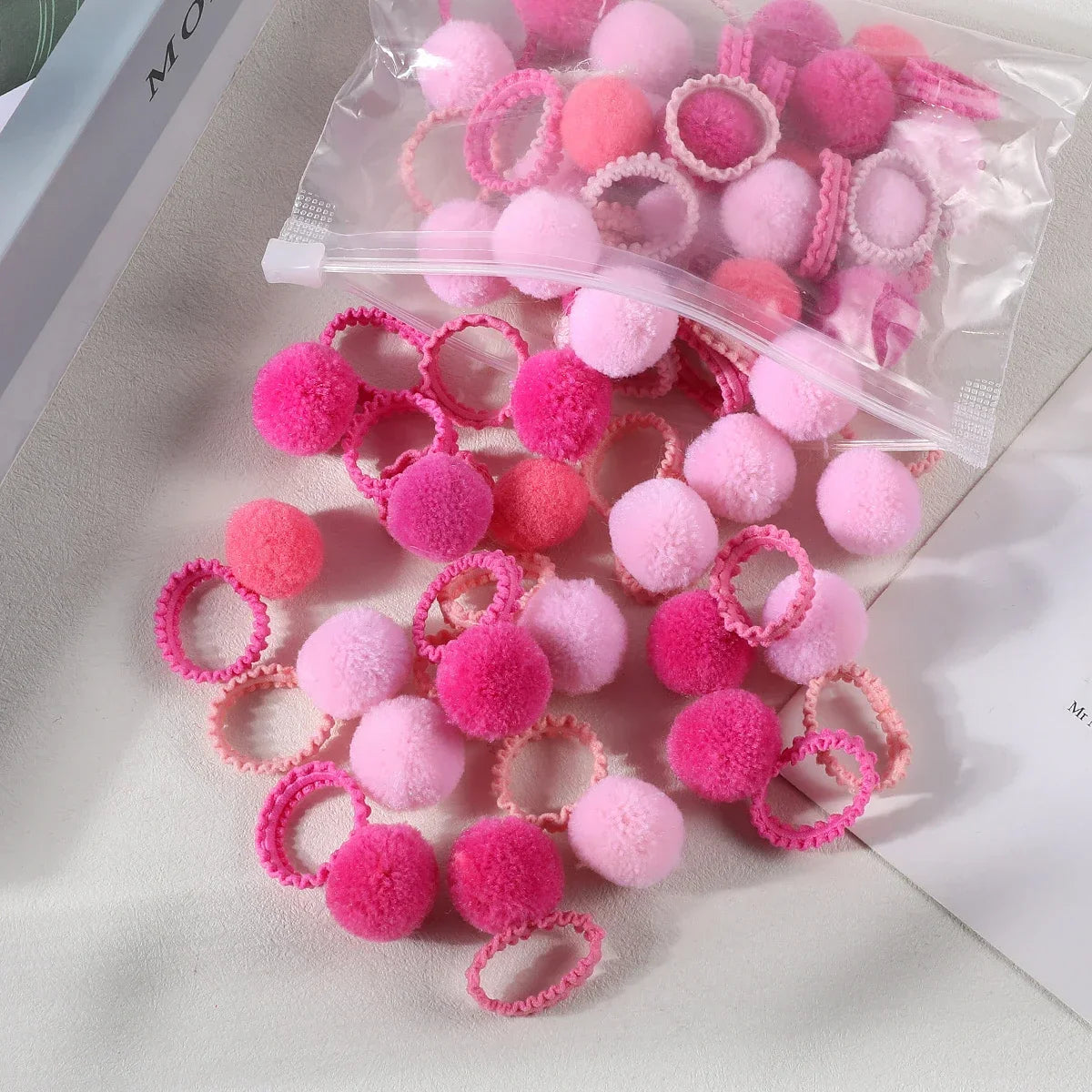 Girls Colorful Plush Ball