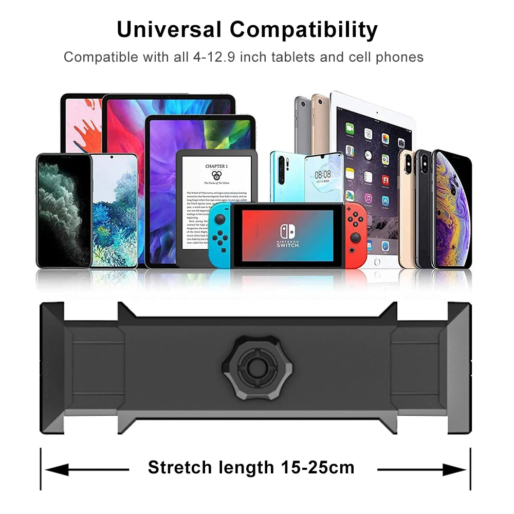 Tablet Stand Holder for Bed - Adjustable Rotatable Long Arm Mount for 4-12.9" iPad Pro, Samsung Tab, Xiaomi Pad