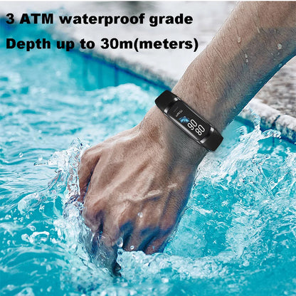 AMOLED Smartwatch with Body Temperature Monitor, Fitness Tracker, 3ATM Waterproof, for Men & Women, Compatible with IOS/Xiaomi