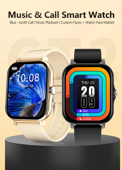2025 Sport Smart Watch, Fitness Tracker, Health Monitor, Waterproof, Bluetooth Call for Men & Women, IOS, Xiaomi, Huawei