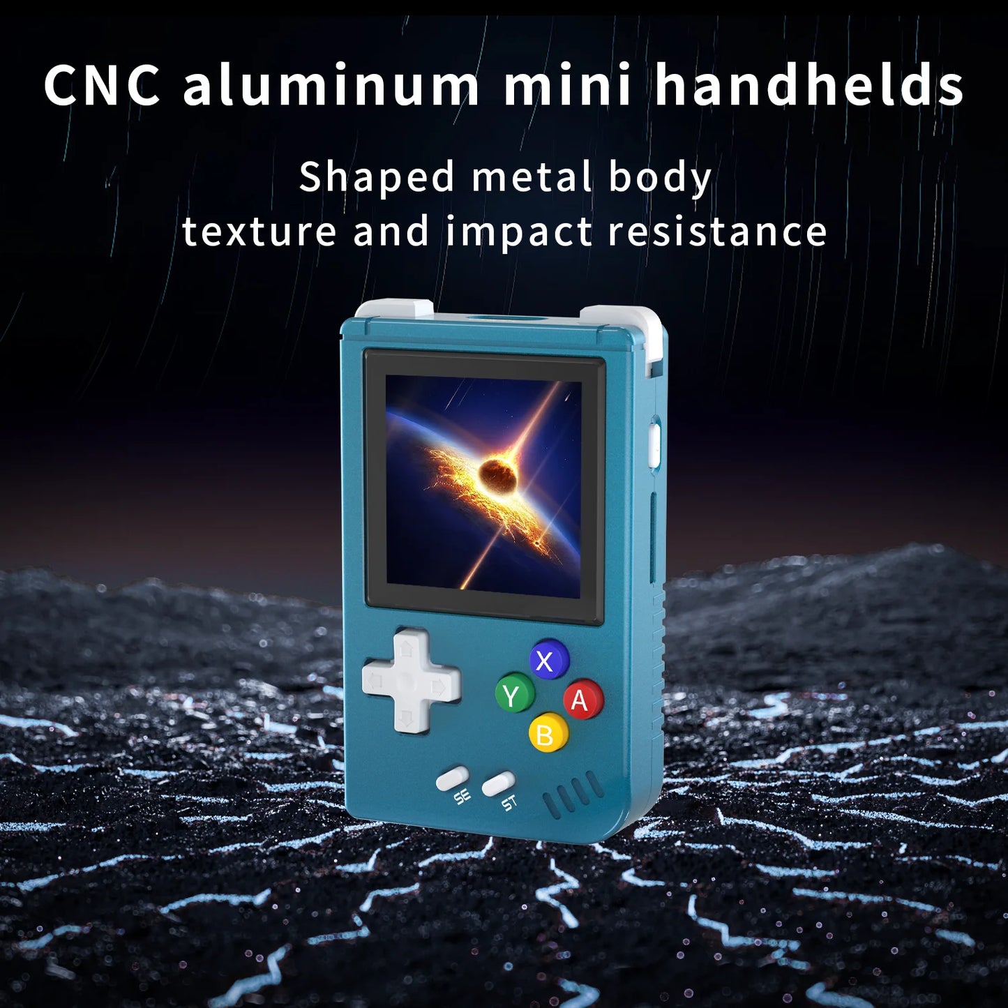 ANBERNIC RG Nano Retro Handheld Game Console - Portable Mini Console with 1.54" IPS Screen, 64GB TF, Aluminum Alloy Body