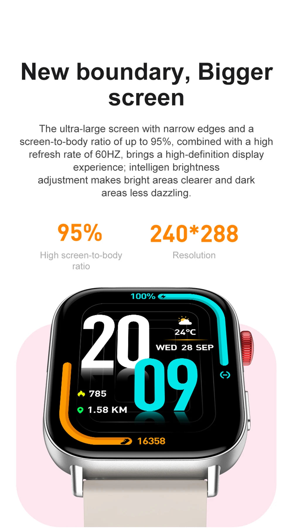 COLMI C8 Max Voice Calling Smart Watch, 1.93" HD Color Display, Health & Fitness Tracking for Men & Women