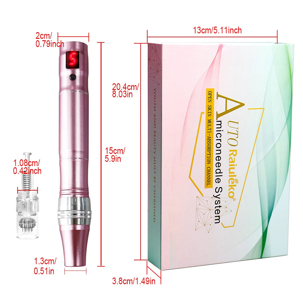 Electric Dr.Imp Wireless Dermapen - Microneedling Device with Nano Needle Cartridge