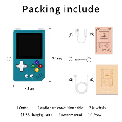 ANBERNIC RG Nano Retro Handheld Game Console - Portable Mini Console with 1.54" IPS Screen, 64GB TF, Aluminum Alloy Body