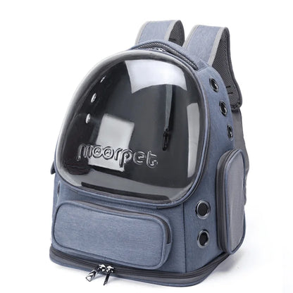 Transparent Pet Cat Carrier Backpack – Breathable Travel Bag for Cats & Small Dogs