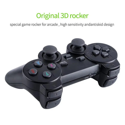 Retro Video Game Console - 2.4G Wireless Game Stick, 4K, 20000 Games, 64GB Portable Dendy Console for GBA/FC/PS1/MD
