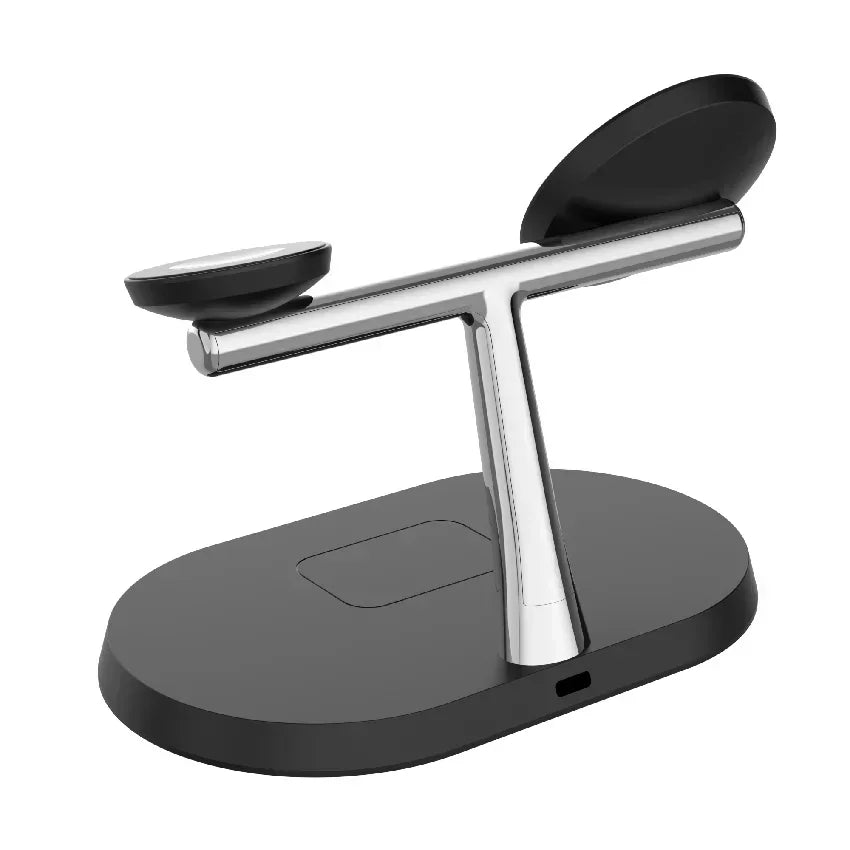 3-in-1 30W Magnetic Wireless Charger Stand - Fast Charging Station for MagSafe iPhone 12-16, AirPods Pro, and Apple Watch 8/7