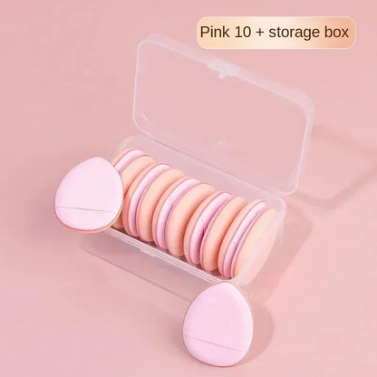 5/10Pcs Mini Finger Puff – Air Cushion Powder Sponge for Foundation & BB Cream Application