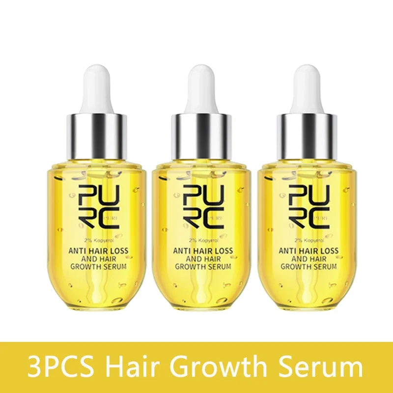PURC Hair Growth Serum for Thinning Hair Loss Treatment Fast Regrowth Oil for Men & Women Hair Care