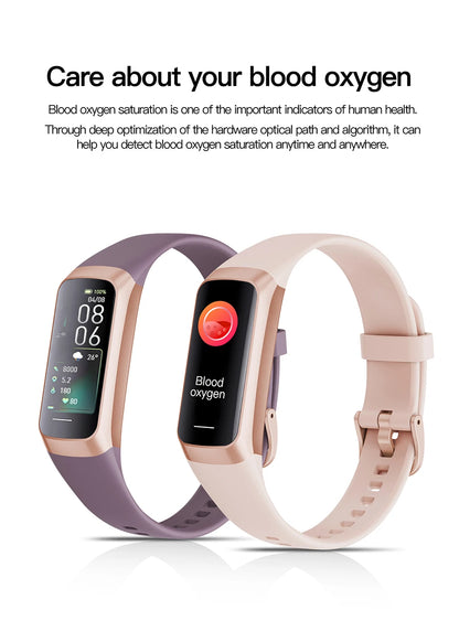 LIGE AMOLED Smart Watch 2023, Men & Women Fitness Tracker, Heart Rate, Blood Oxygen Monitor, Waterproof Smart Bracelet