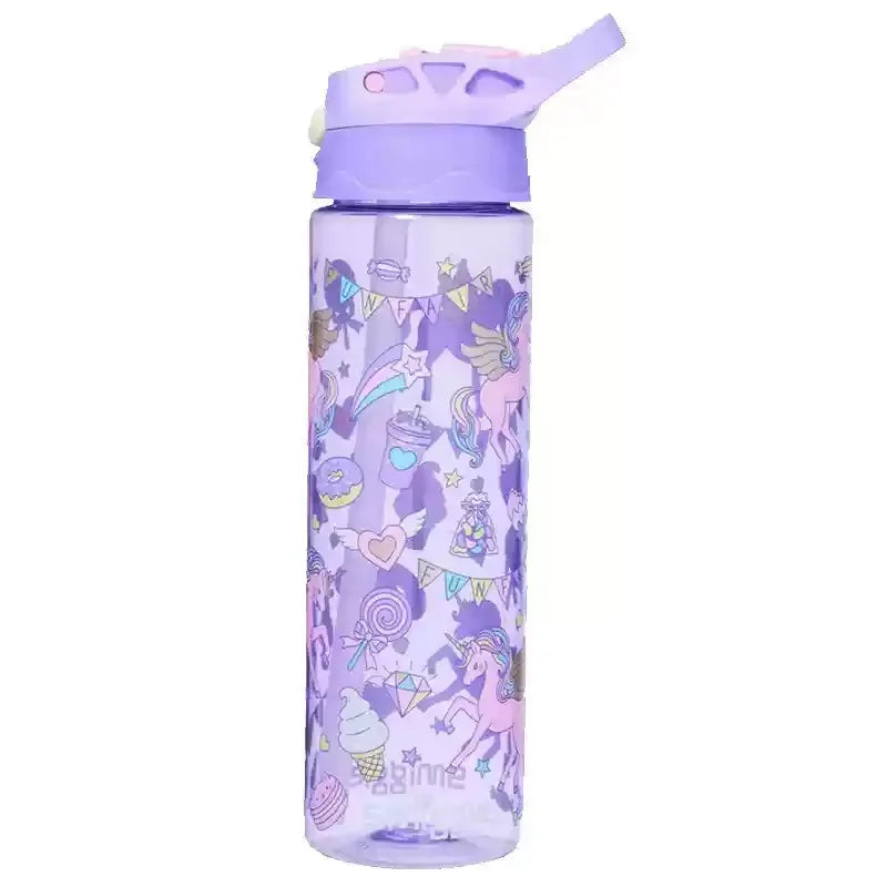 430/650ML Australian Smiggle Water Bottle – Portable Straw Cup for Kids & School Use