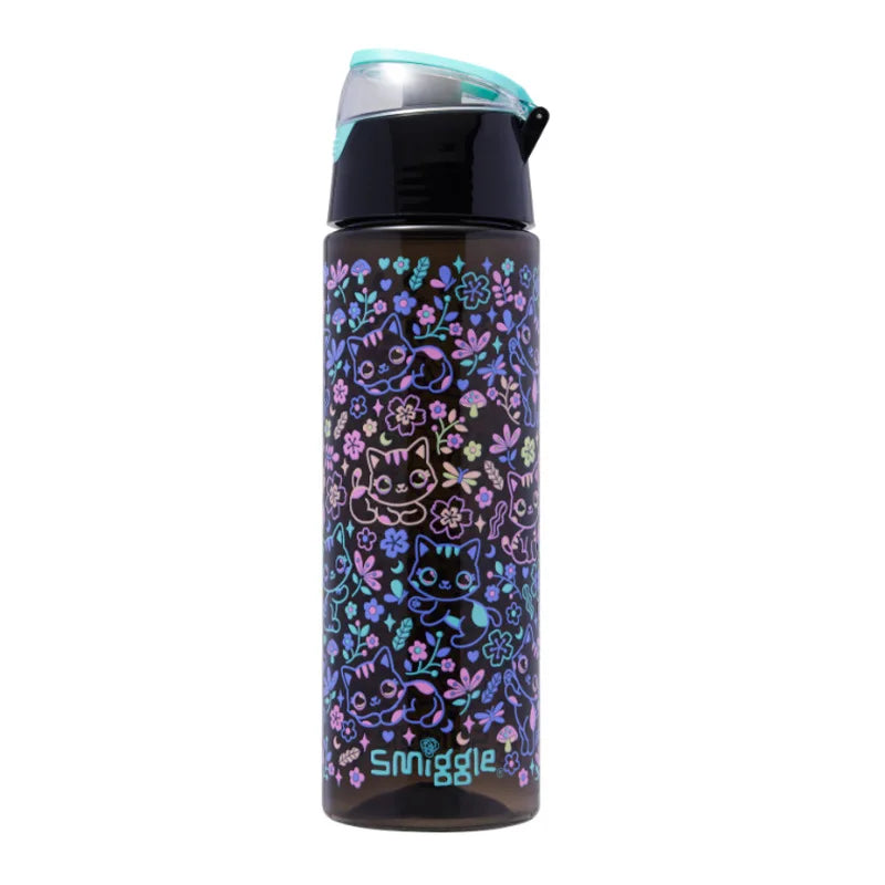 New Original Australia Smiggle Schoolbag for Girls with Black Cat Flower Lunch Bag & Pencil Case